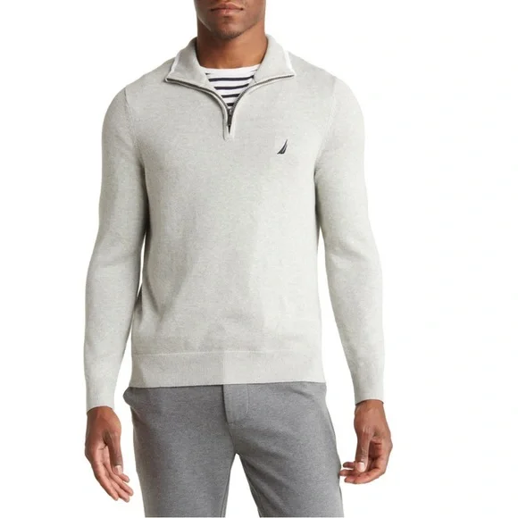 Nautica men's half zip sweater online